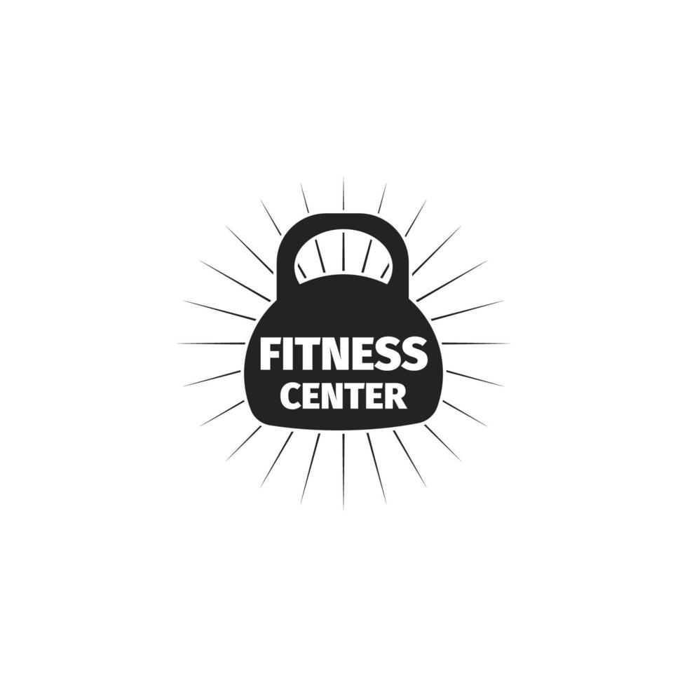 logo del centro fitness vettore