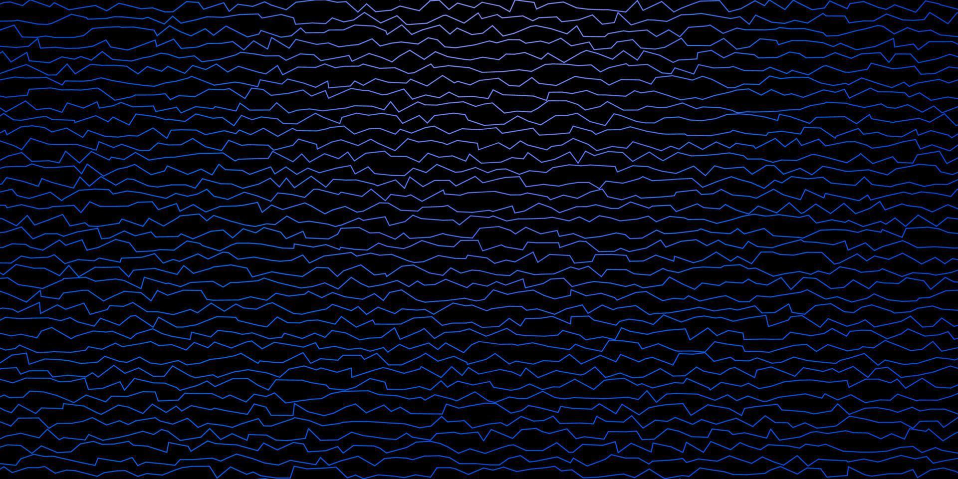 modello vettoriale blu scuro con linee.