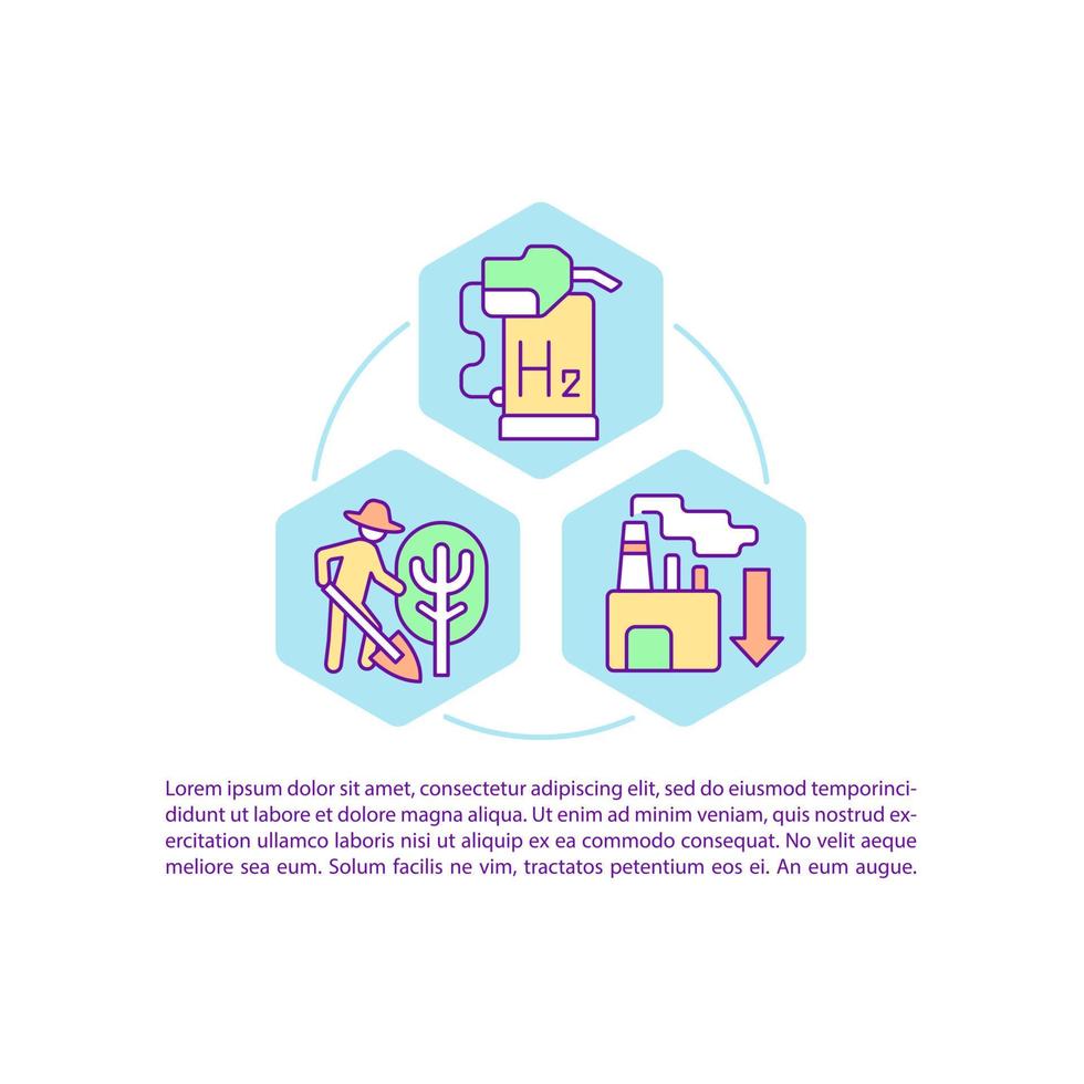 cura delle icone della linea di concetto dell'ambiente con testo. modello vettoriale di pagina ppt con spazio di copia. brochure, rivista, elemento di design della newsletter. illustrazioni lineari di produzione sostenibile su bianco