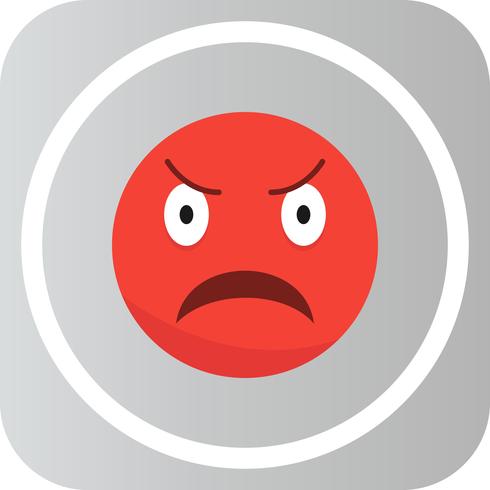 Icona di Emoji arrabbiato vettoriale