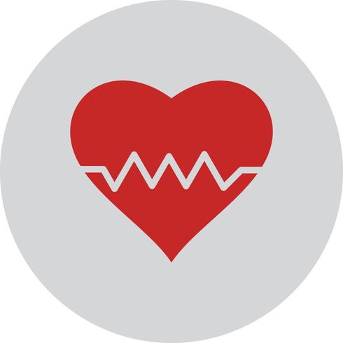 Icona del battito cardiaco di vettore