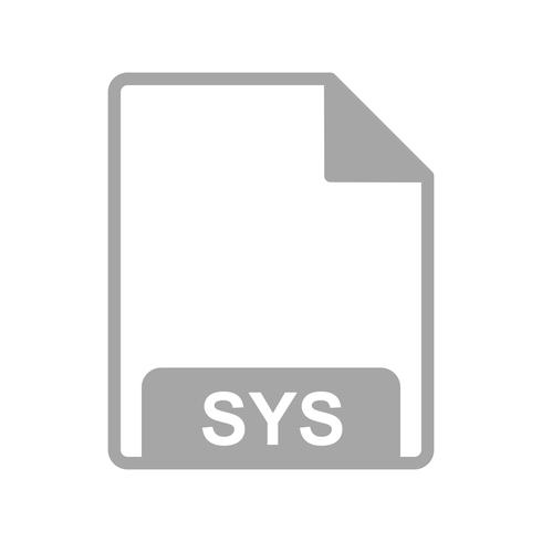 Icona di vettore SYS