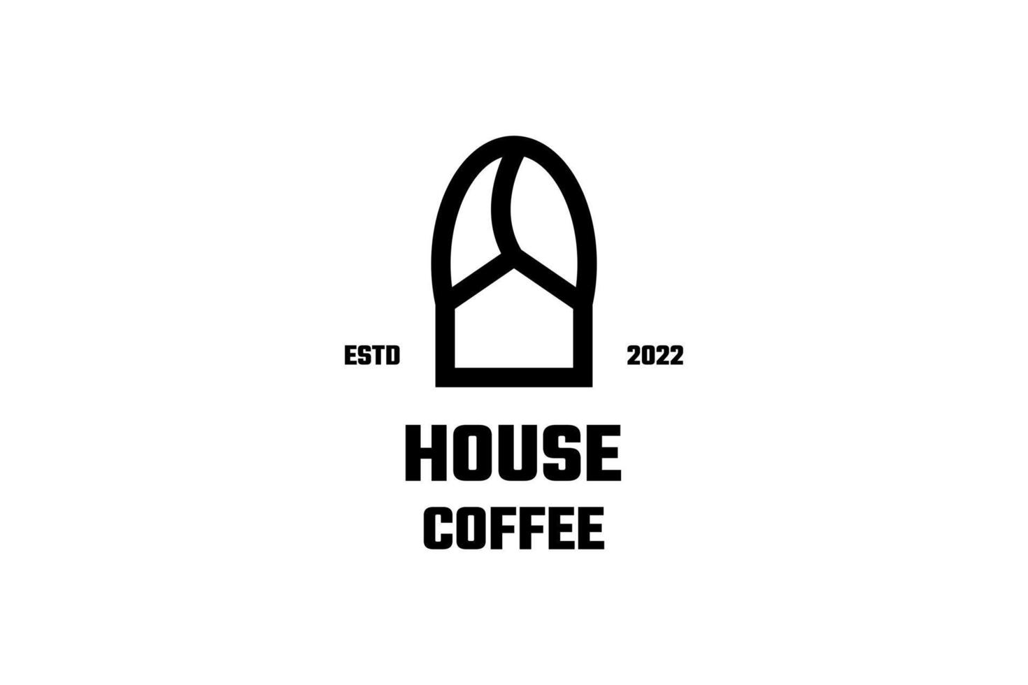 vettore di design del logo della caffetteria