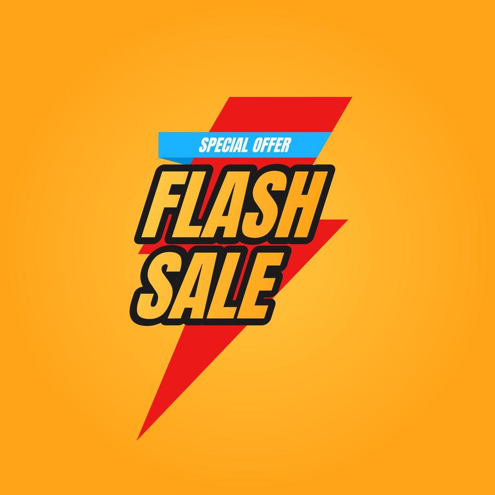 vettore di progettazione di banner di vendita flash