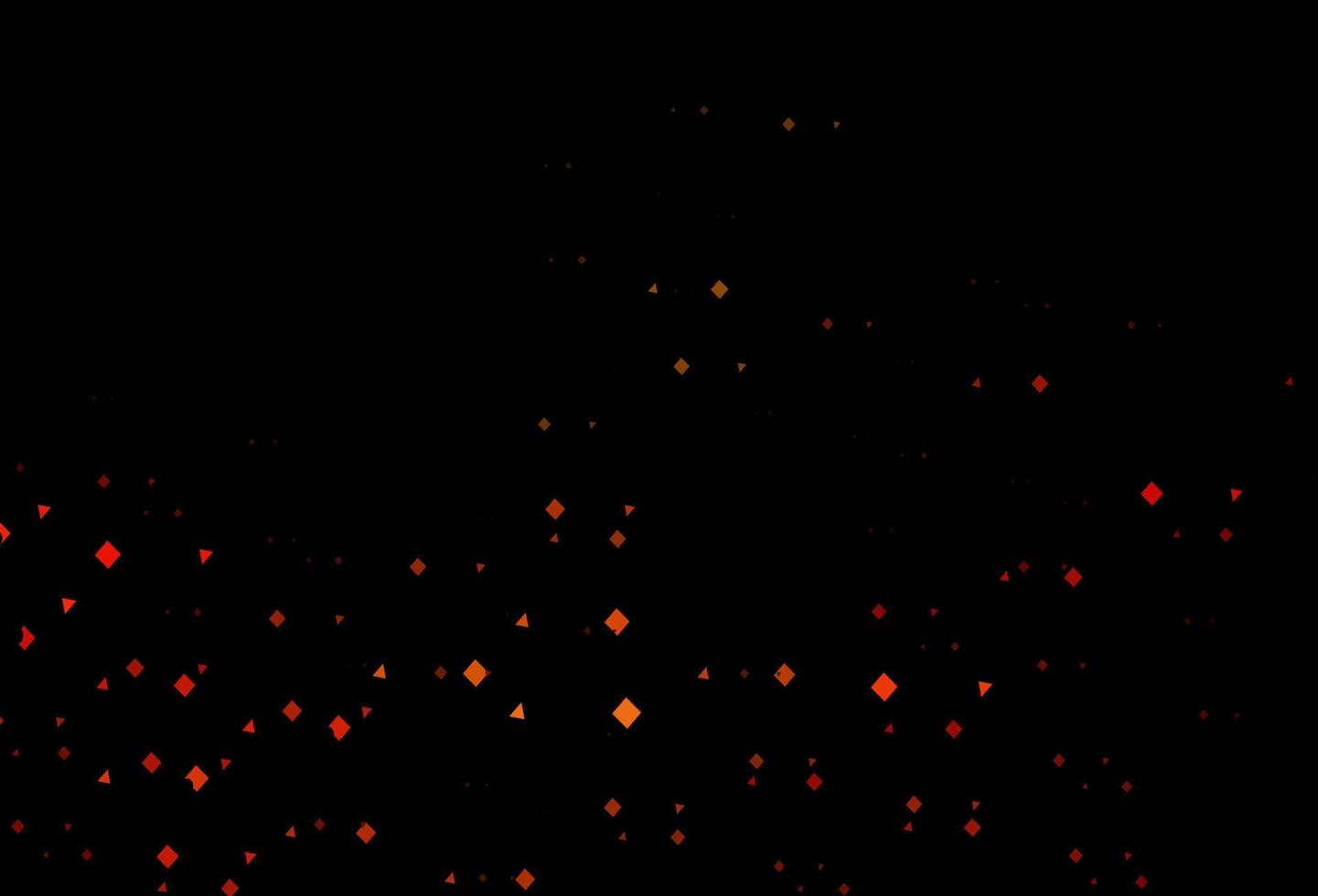 modello vettoriale arancione scuro in stile poligonale con cerchi.