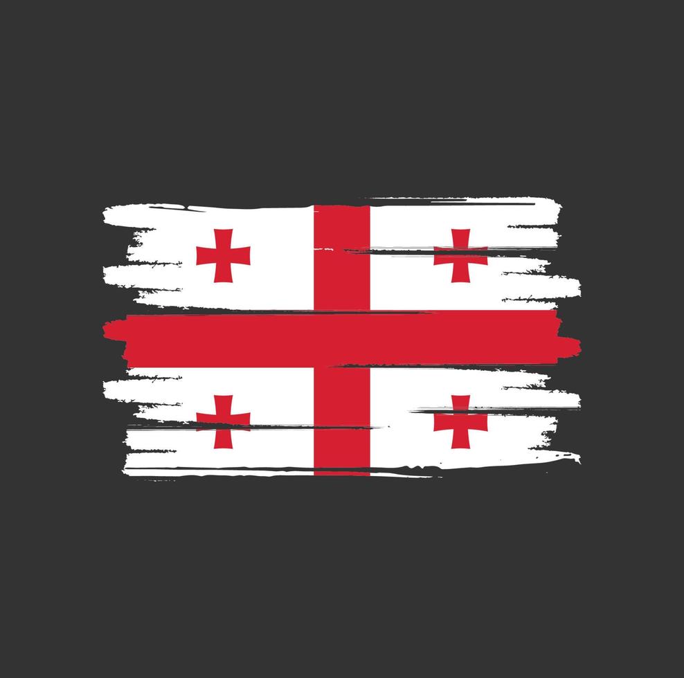 pennellate bandiera georgia vettore