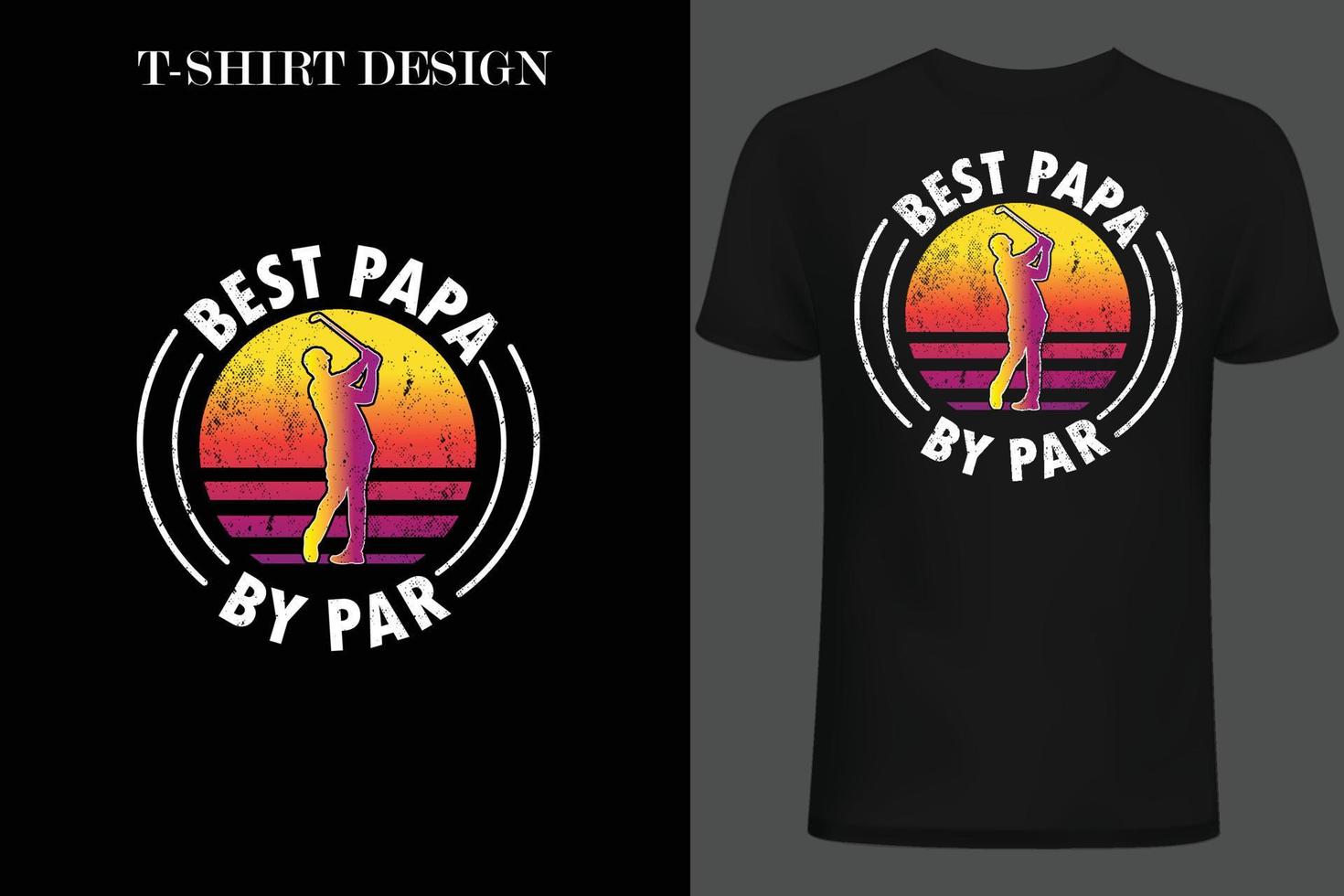 design t-shirt da golf. design vintage da golf-camicia. design t-shirt vintage vettore