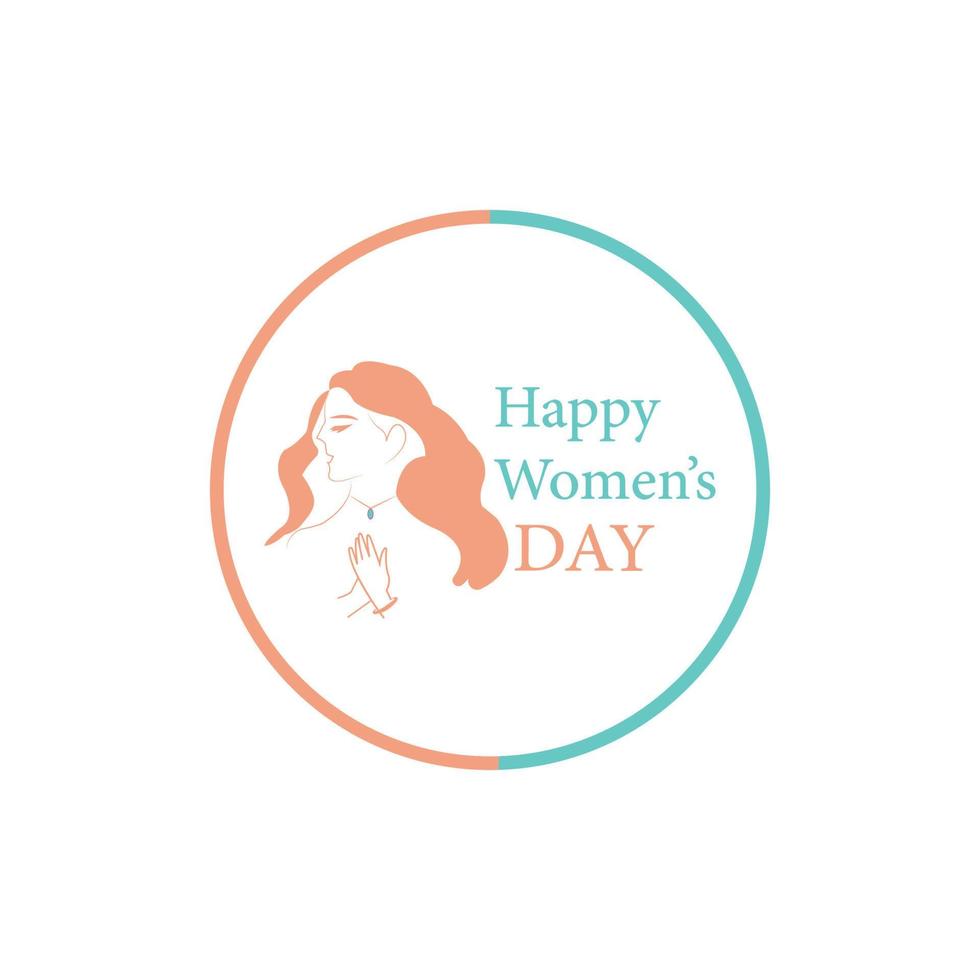 buona giornata internazionale della donna 8 marzo design e saluti vettore