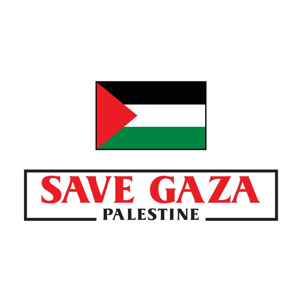 salva il logo della palestina, vettore di gaza gratuito