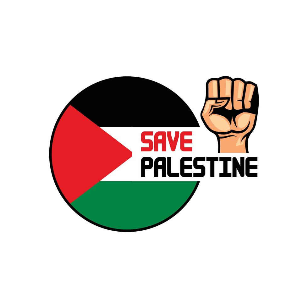 salva il logo della palestina, vettore di gaza gratuito