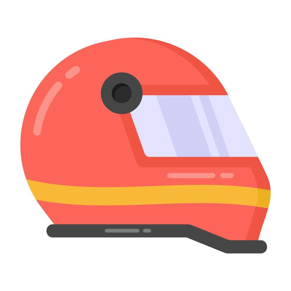design dell'icona del casco della testa sportiva in stile moderno modificabile, accessorio sportivo vettore