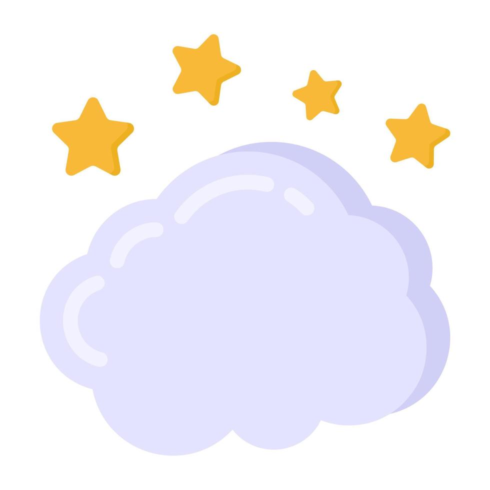 icona della nuvola con fulmini, concetto di temporale vettore