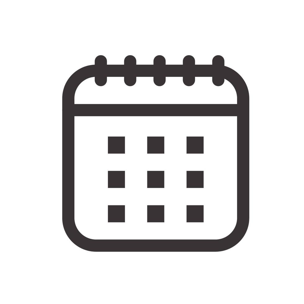 vettore icona calendario