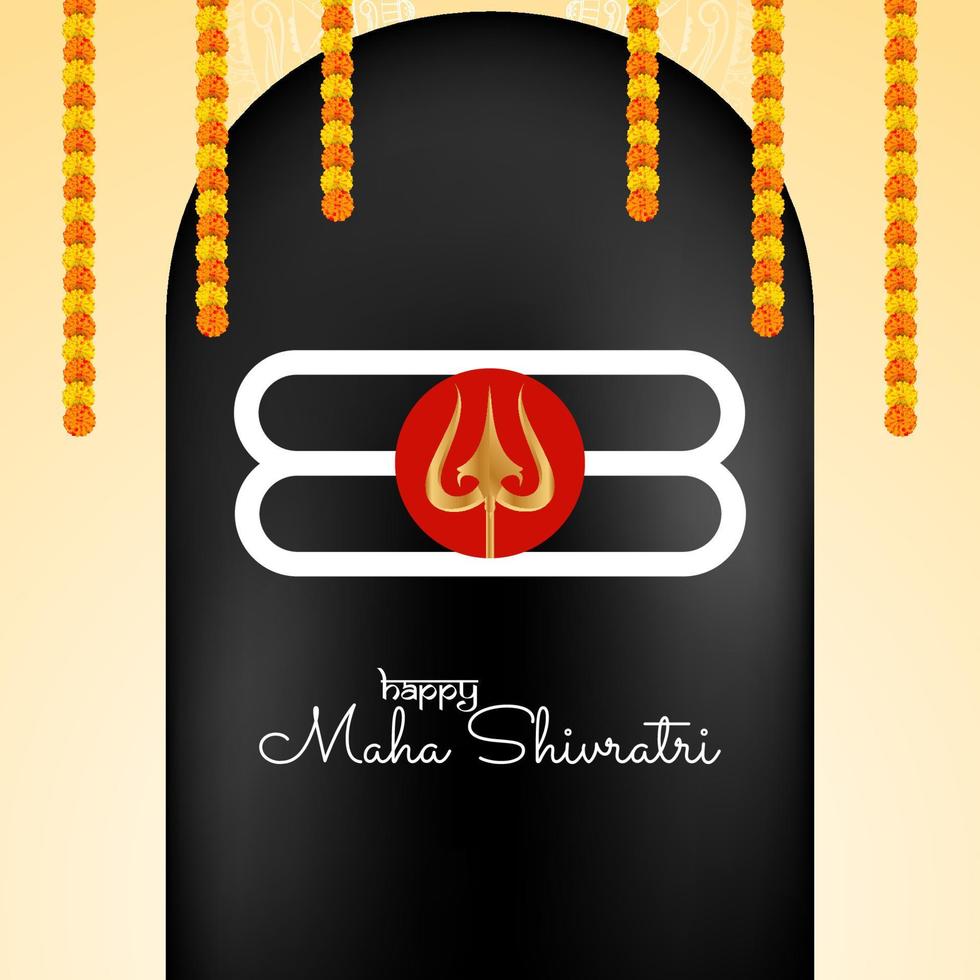 felice maha shivratri indiano tradizionale festival sfondo vettore