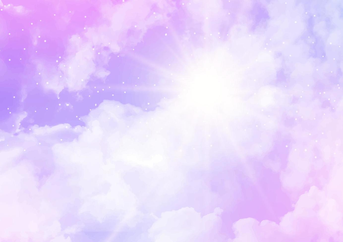 sfondo astratto del cielo con disegno di nuvole di zucchero candito vettore