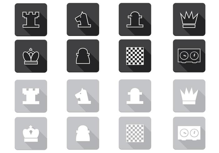 pacchetto di icona di vettore di scacchi