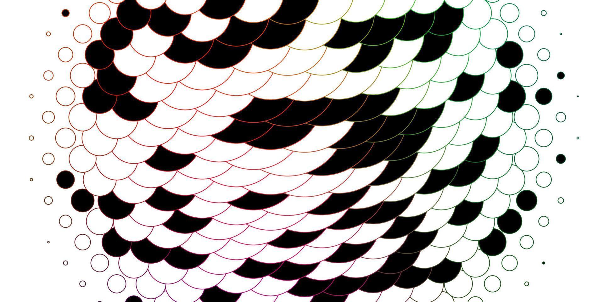 modello vettoriale multicolore chiaro con sfere.