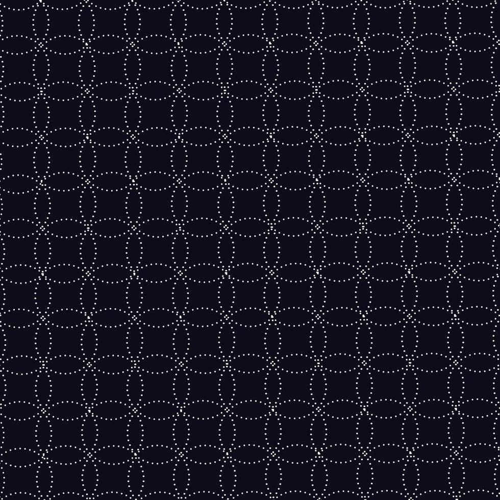 modello di colore geometrico mandala. vettore senza soluzione di continuità sfondo nero texture vettore nell'illustrazione