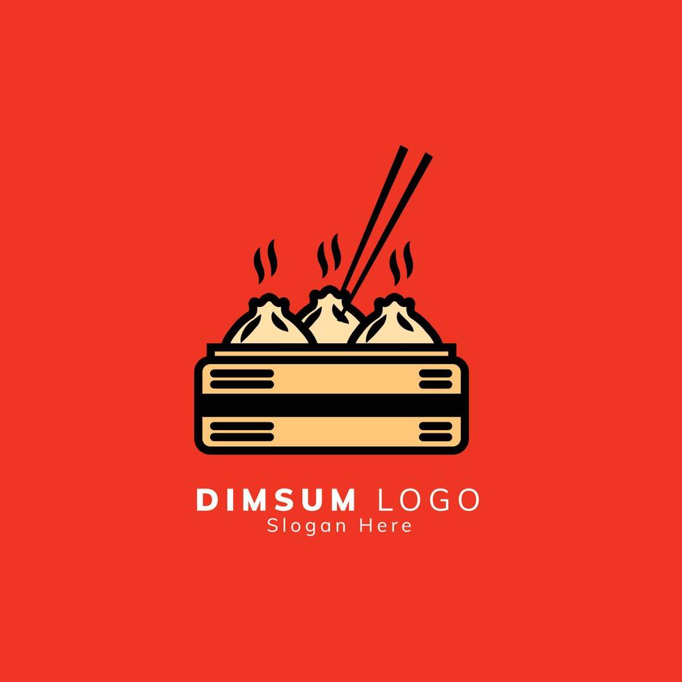 design del modello logo dimsum vettore