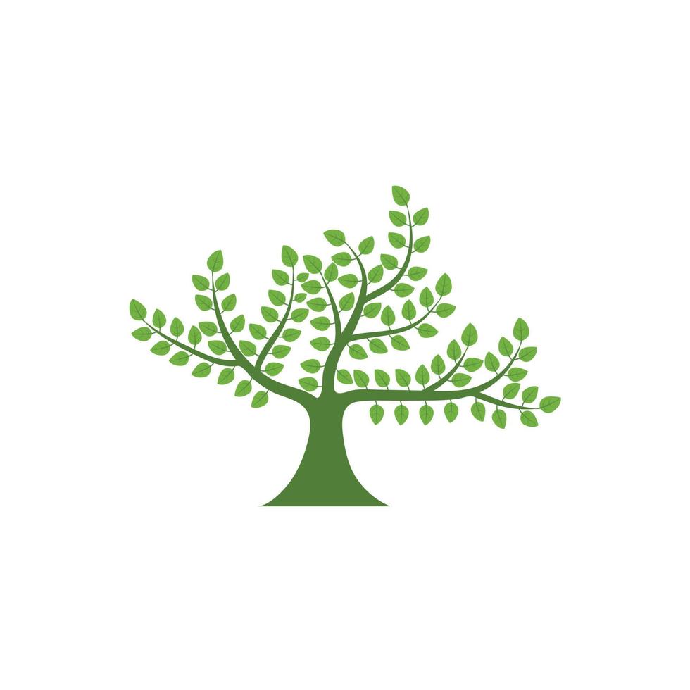 logo astratto dell'albero di vettore