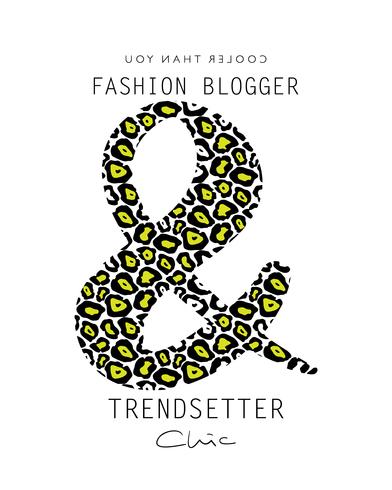 fashion blogger trendsetter chic vettore