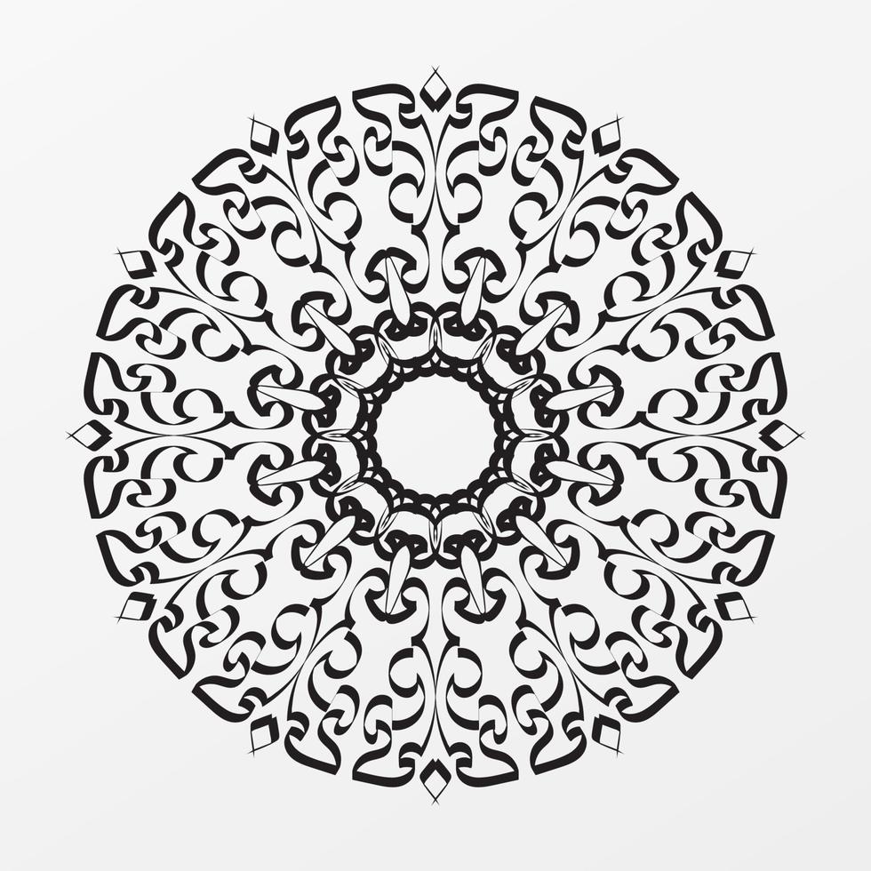 mandala disegnato a mano. decorazione in ornamento etnico orientale doodle. vettore