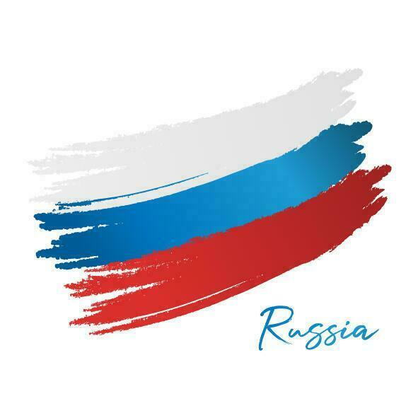 bandiera russa vettore