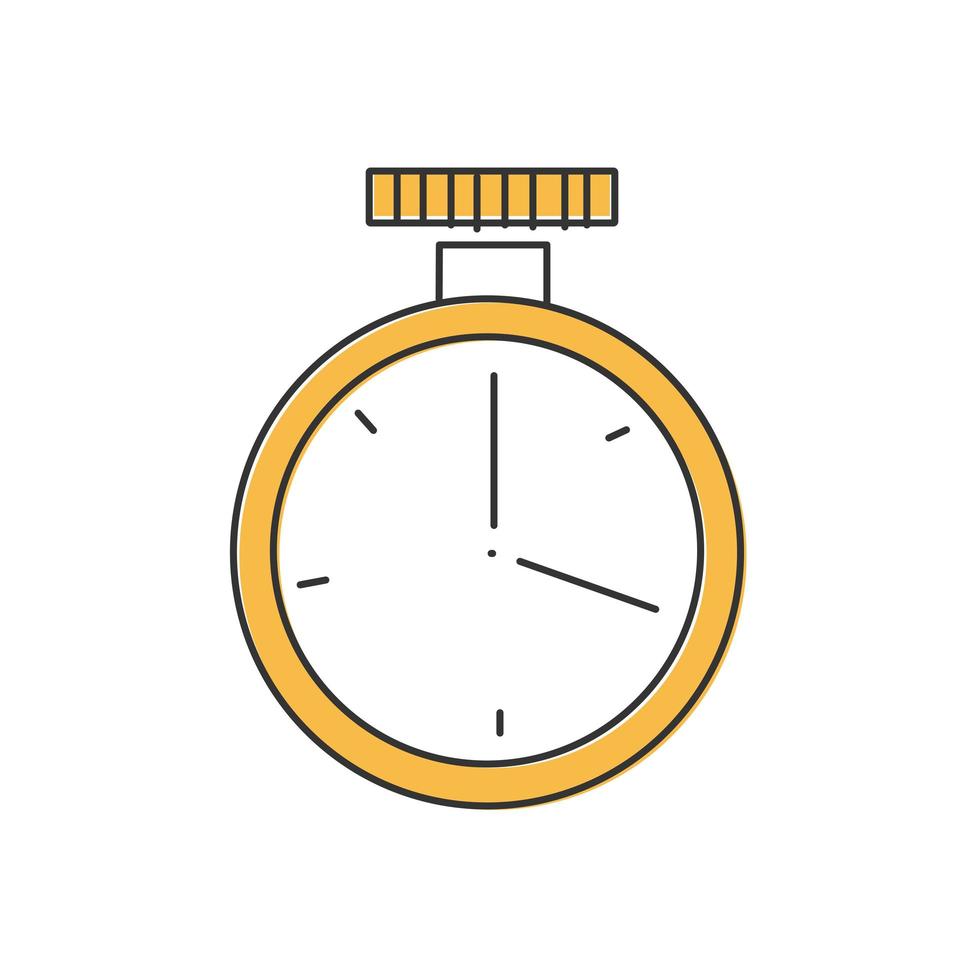 icona del cronometro sportivo elegante linea sottile isolata su sfondo bianco - vettore