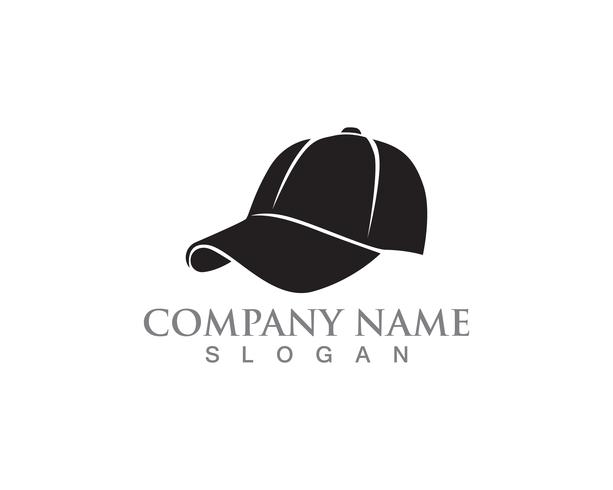 Colore nero di logo di simboli di vettore della donna del cappello