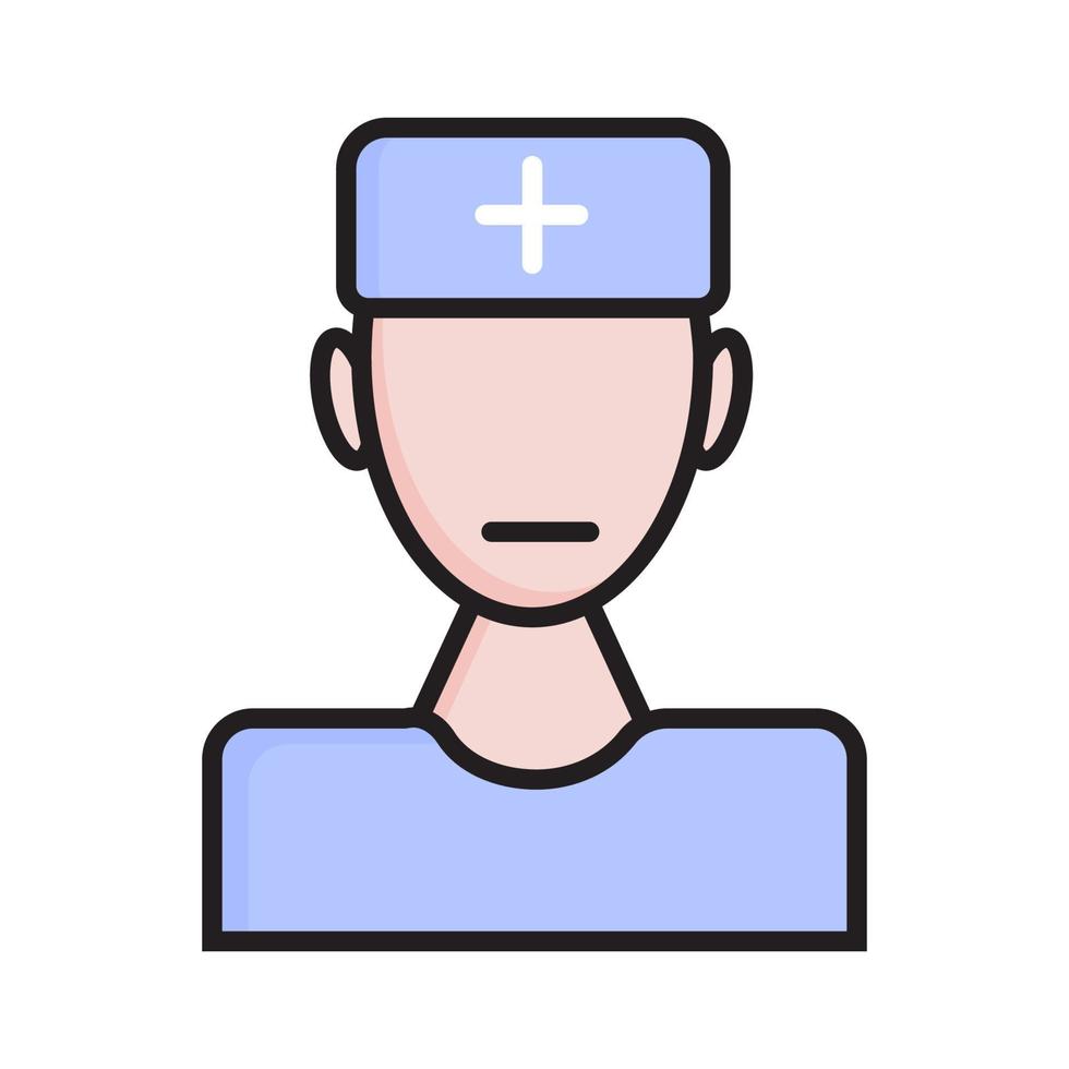 vettore icona infermiera. simbolo del medico per un sito Web medico, infografica. fissare un appuntamento con un medico. vaccinazione, pronto soccorso, infermiere di emergenza.