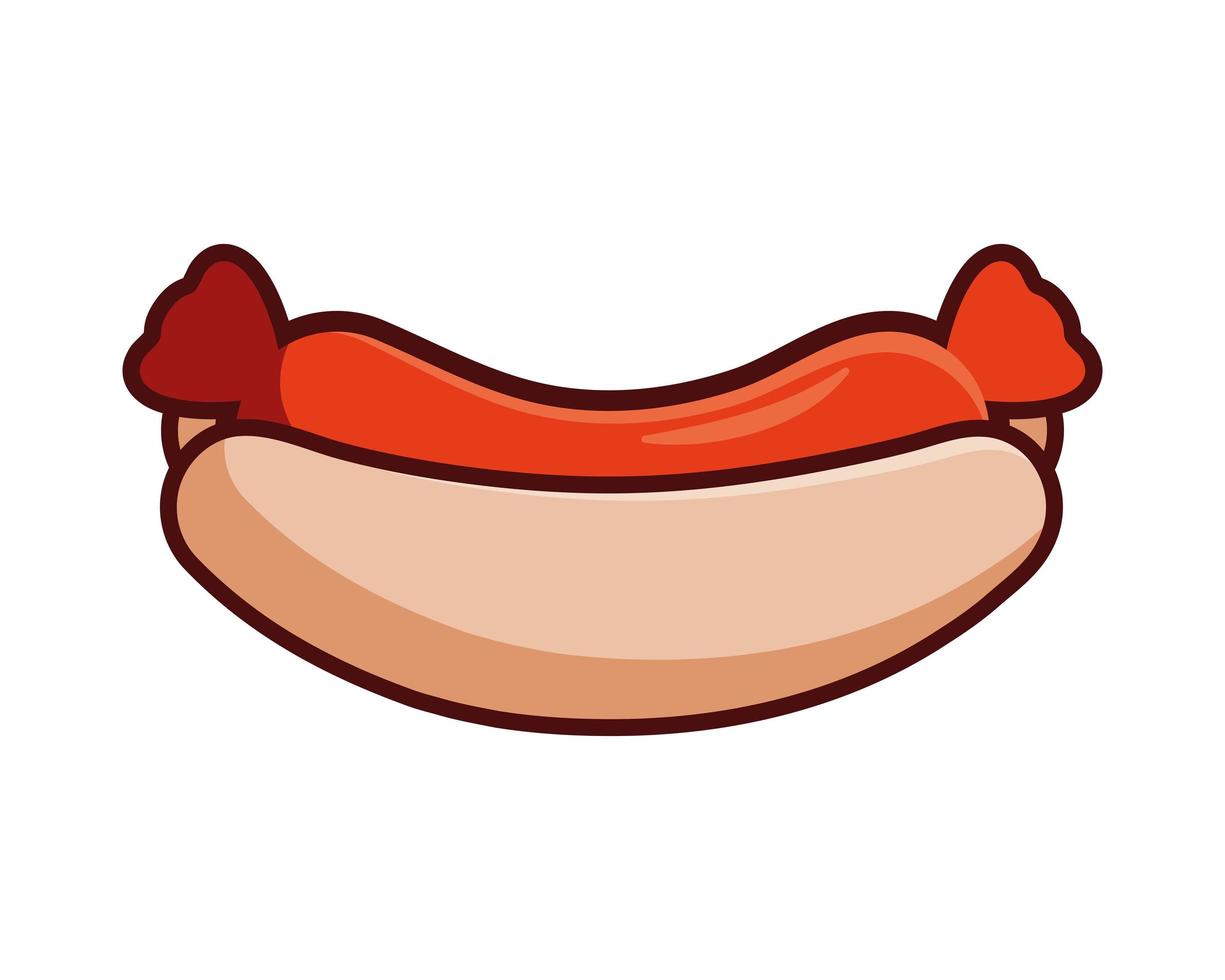 delizioso hot dog vettore