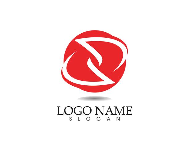 Modello ed icone astratti di progettazione di logo di affari vettore