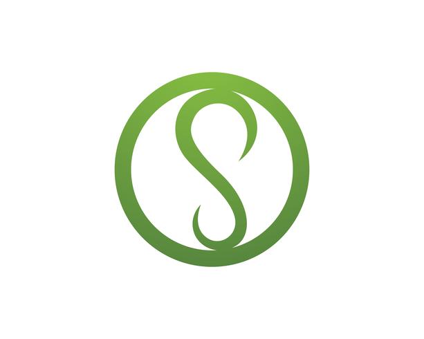 Icone di vettore del modello di logo e simboli di S