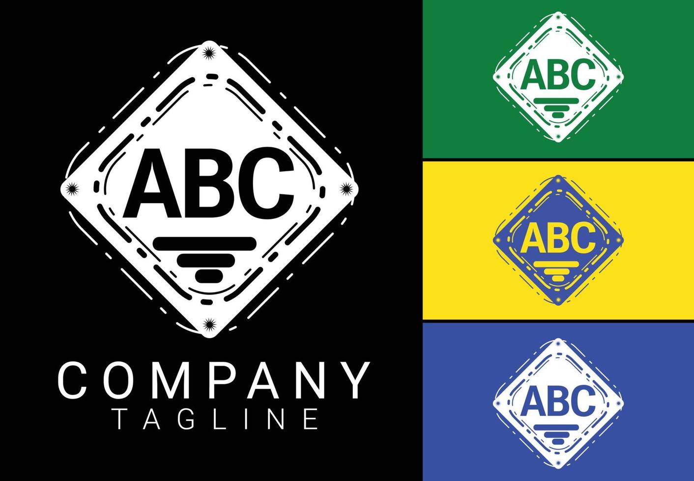 lettera abc nuovo logo e design dell'icona vettore