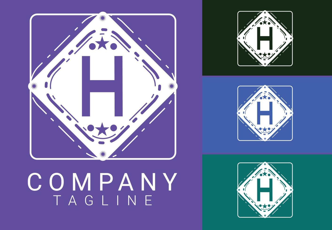 h lettera nuovo logo e design dell'icona vettore