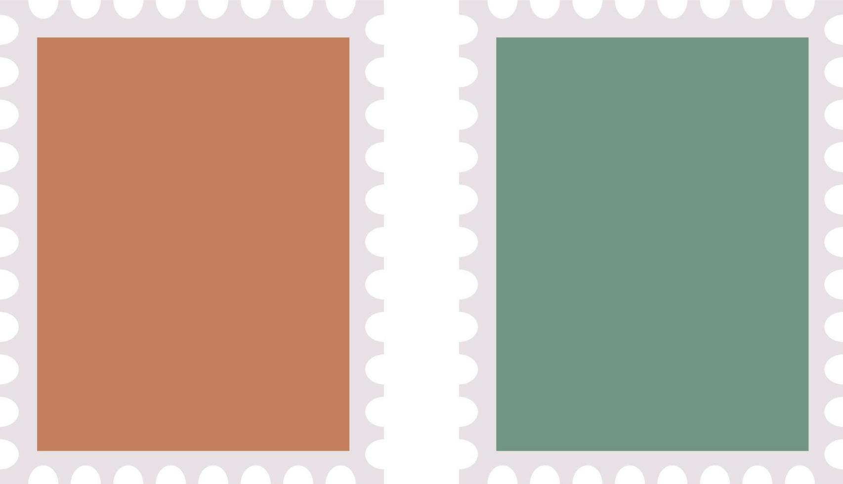 francobollo su sfondo bianco vettore