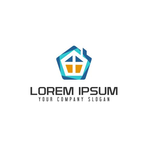 Logo immobiliare Casa di mutui immobiliari logo design concept vettore