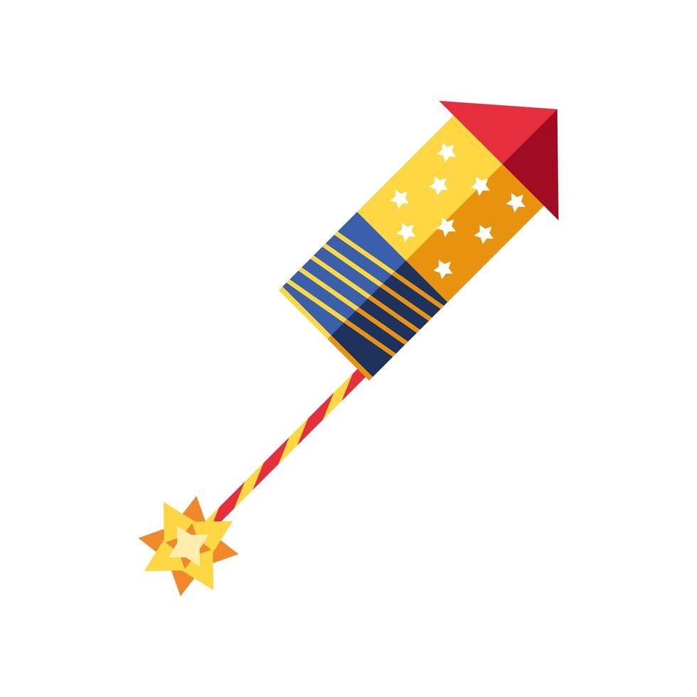icona del razzo di fuochi d'artificio vettore