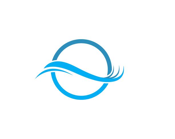 Wave Logo Template vettoriale