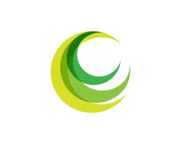 C cerchio Logo Template Design vettoriale