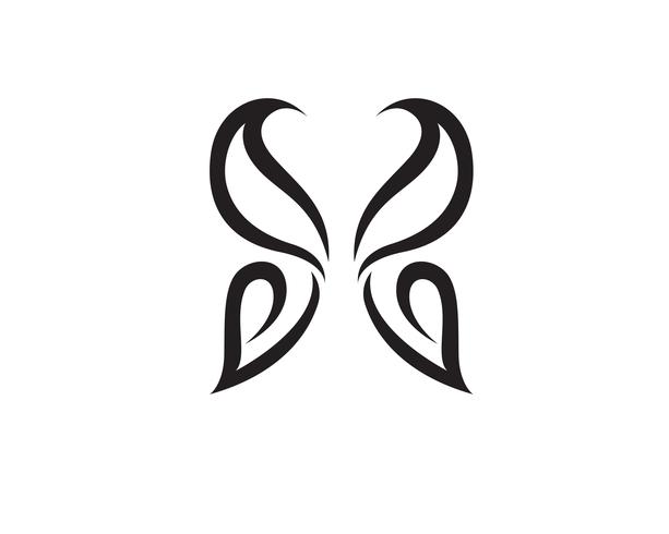 Farfalla concettuale semplice, icona colorata. Logo. vettore