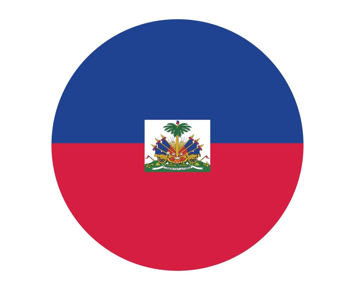 Haiti bandiera nazionale nord america emblema icona illustrazione vettoriale elemento di design astratto