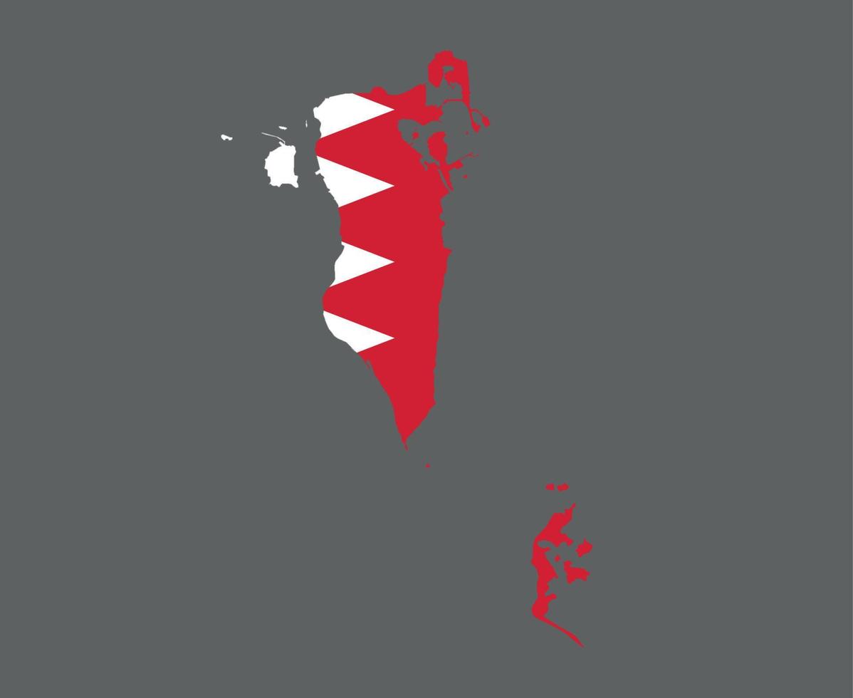 bahrain bandiera nazionale asia emblema mappa icona illustrazione vettoriale elemento di disegno astratto