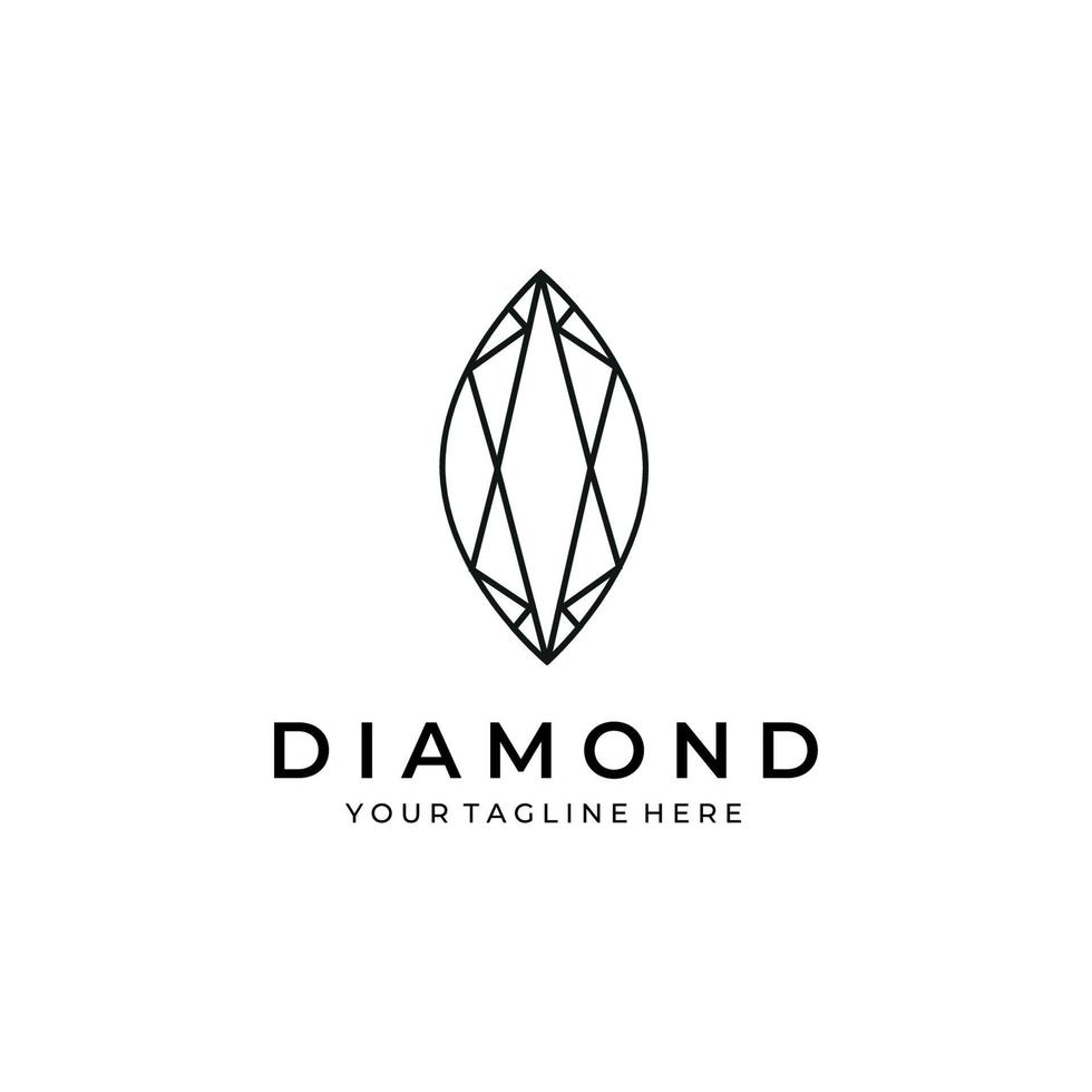 diamante logo azienda illustrazione icona vettore oro brillante cristallo moderno business