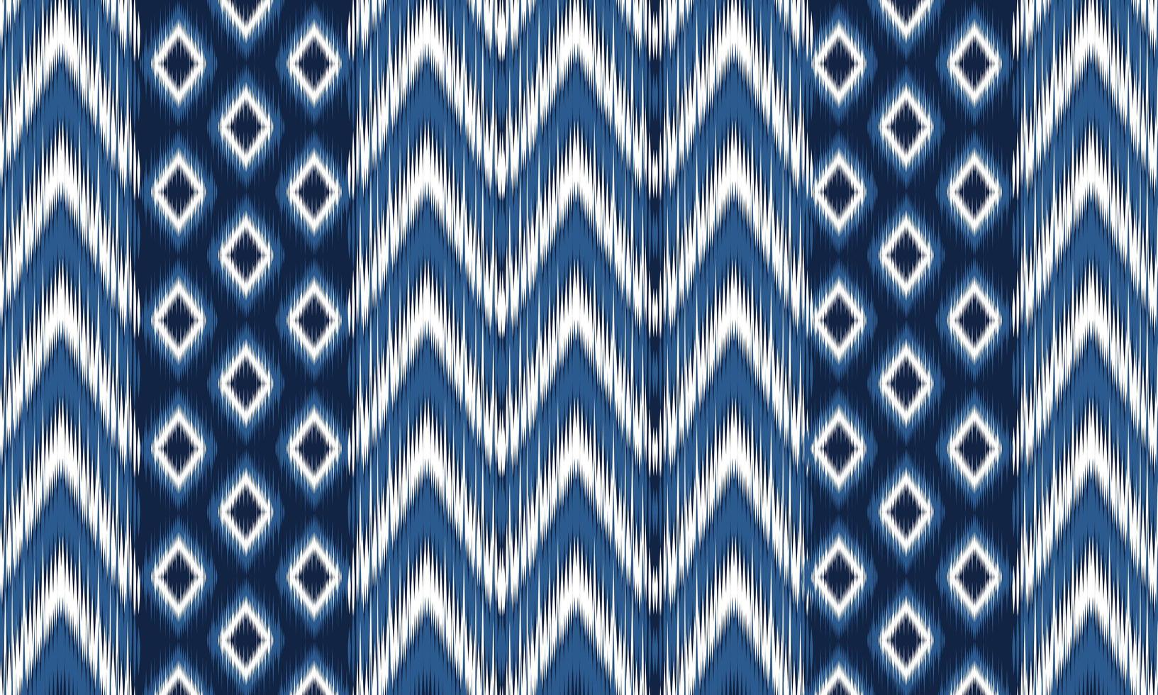 disegno tradizionale geometrico etnico orientale modello ikat per sfondo, moquette, carta da parati, abbigliamento, avvolgimento, batik, tessuto, illustrazione vettoriale. stile ricamo. vettore