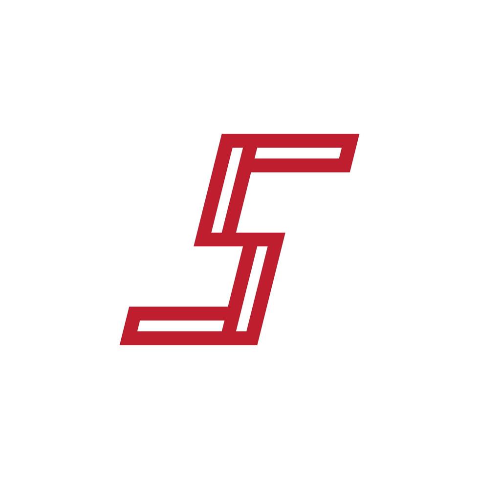 design moderno del logo della lettera s vettore