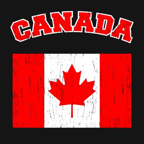 T-shirt vintage Canada vettore