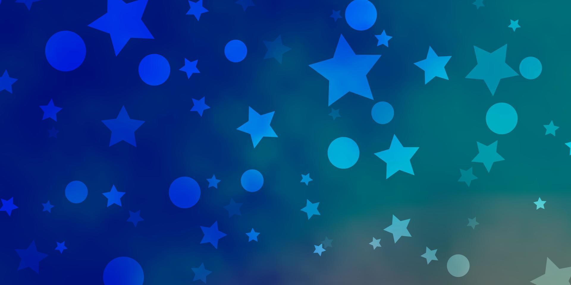 sfondo vettoriale azzurro, rosso con cerchi, stelle.