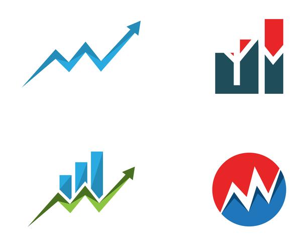 finanza logo e simboli illustrazione vettoriale concetto