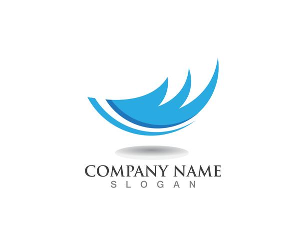 Acqua Wave simbolo e icona Logo Template vettoriale